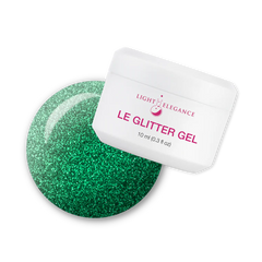 Light Elegance - Emerald Green Glitter Gel - 10ml