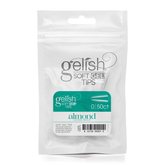 Gelish Soft Gel Tips Almond Natural Medium