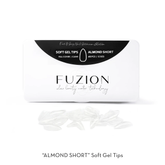 Fuzion Soft Gel Tips - Almond Short