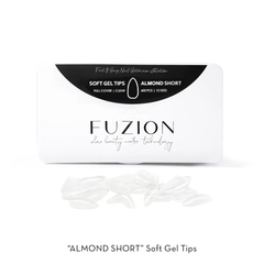 Fuzion Soft Gel Tips - Almond Short