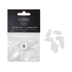 Fuzion Soft Gel Tips - Almond Short