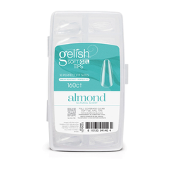 Gelish Soft Gel Tips Almond Natural Short 160ct