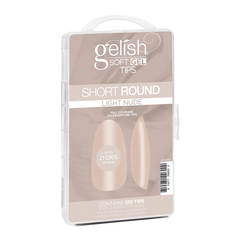 Gelish - Soft Gel Tips Light Nude Short Round 120pk