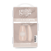 Gelish - Soft Gel Tips Medium Coffin Light Nude - 120ct