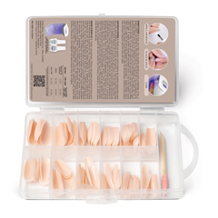 Gelish - Soft Gel Tips Medium Coffin Light Nude - 120ct