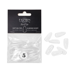 Fuzion Soft Gel Tips - Almond Short