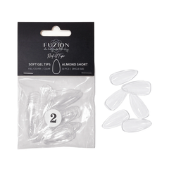 Fuzion Soft Gel Tips - Almond Short