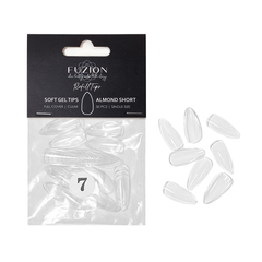 Fuzion Soft Gel Tips - Almond Short
