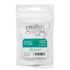Gelish Soft Gel Tips Almond Natural Medium