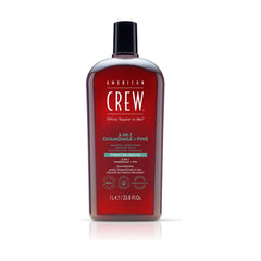 American Crew 3-In-1 Chamomile & Pine Shampoo, Conditioner, Body Wash