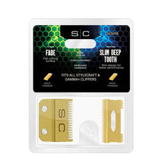 Stylecraft Pro Gold Fade & Slim Deep Tooth Blade (SC521G)