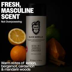 Slick Gorilla Detox 2 In 1 Shampoo & Conditioner 6.76oz/200ml