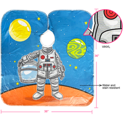 Betty Dain Princess & Astronaut Vinyl Kids Shampoo Cape 2pk (272)