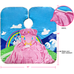 Betty Dain Princess & Astronaut Vinyl Kids Shampoo Cape 2pk (272)