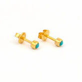 Studex Gold Regular Turquoise Pearl