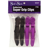 Soft n Style Rubberized Super Grip Clips - 4pk (SNS-201)