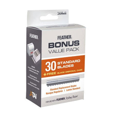 Feather Blades Bonus Value Pack w/free Disposal Case - 30pk