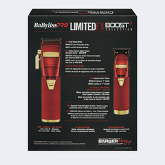 Babyliss Pro LimitedFX Boost+ Clipper Trimmer Set - Red FXHOLPKCTB-R