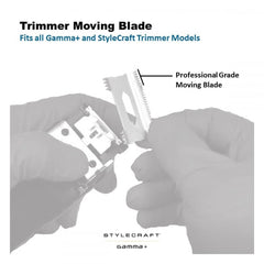 Gamma+ - Trimmer Deep Tooth Blade - Stainless Steel