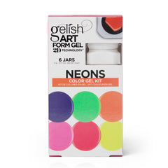 Gelish Art Form Gel - Neon Color Gel Kit 6pk