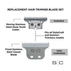Stylecraft - Stainless Classic Blade/Deep Tooth Moving Blade