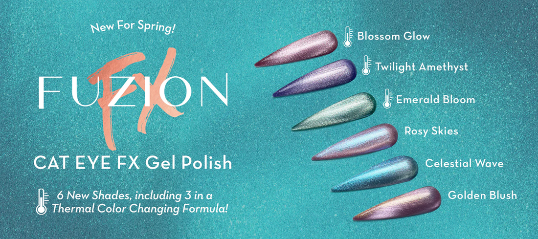 Fuzion Spring 25 Cat Eye Gel Polish Collection