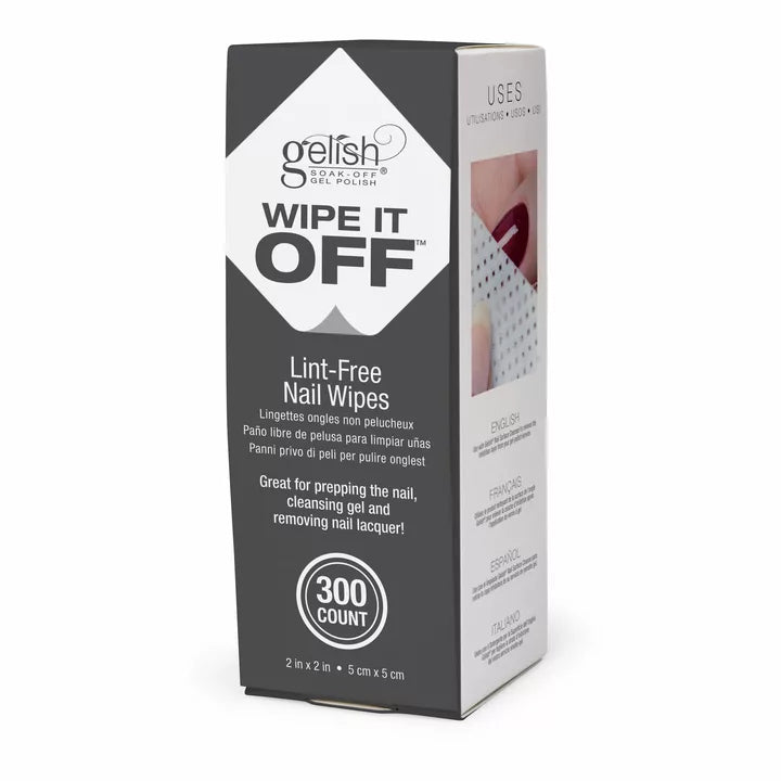 Gelish Wipe It Off Lint Free Nail Wipes 300pk