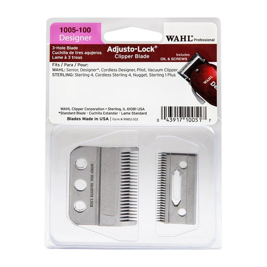 Wahl 3 Hole Clipper Blade - Designer (01005-100) Secondary image
