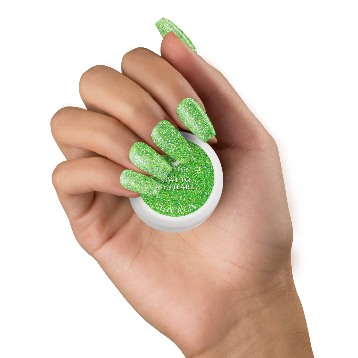 Light Elegance - Kiwi To My Heart Glitter Gel - 10ml