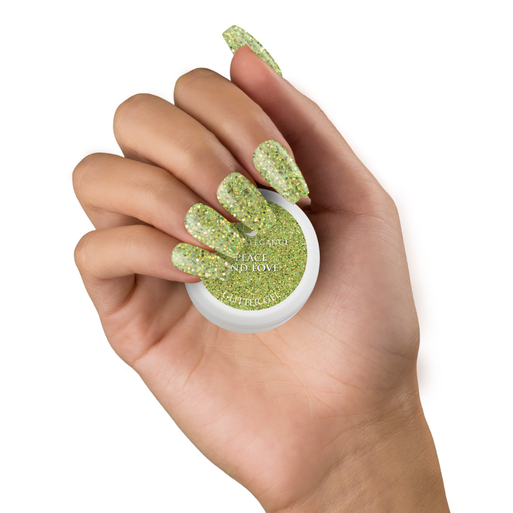 Light Elegance - P+ Peace And Love Glitter Gel Polish - 10ml