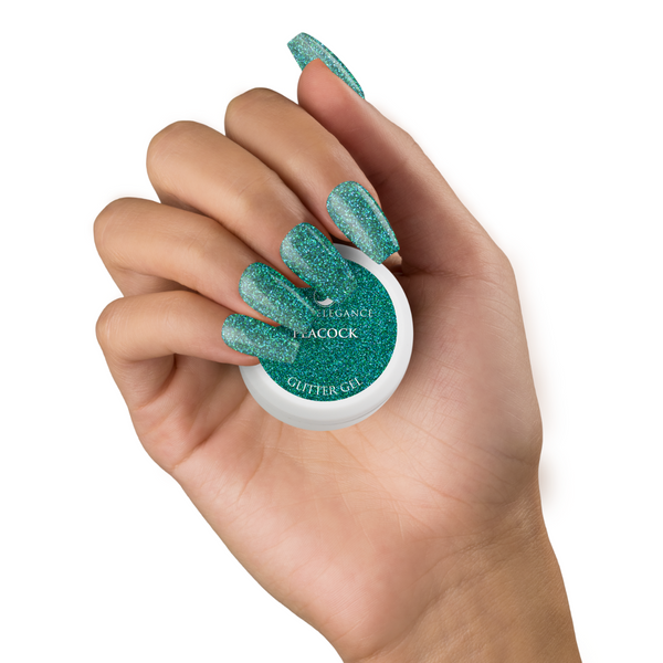 Light Elegance - Peacock Glitter Gel - 10ml