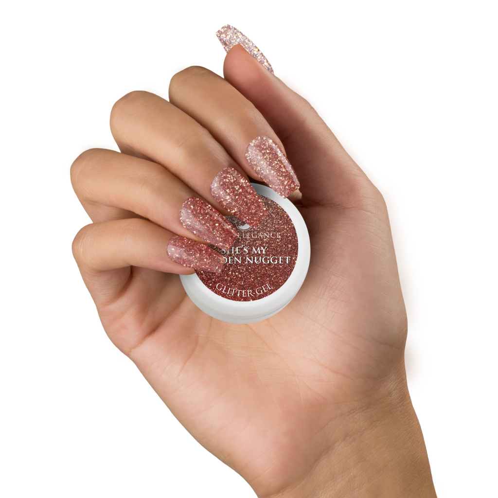 Light Elegance - She's My Golden Nugget Glitter Gel - 10ml