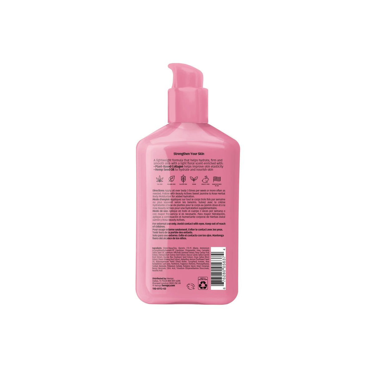 Hempz Herbal Body Serum - Sweet Jasmine & Rose 8.5oz