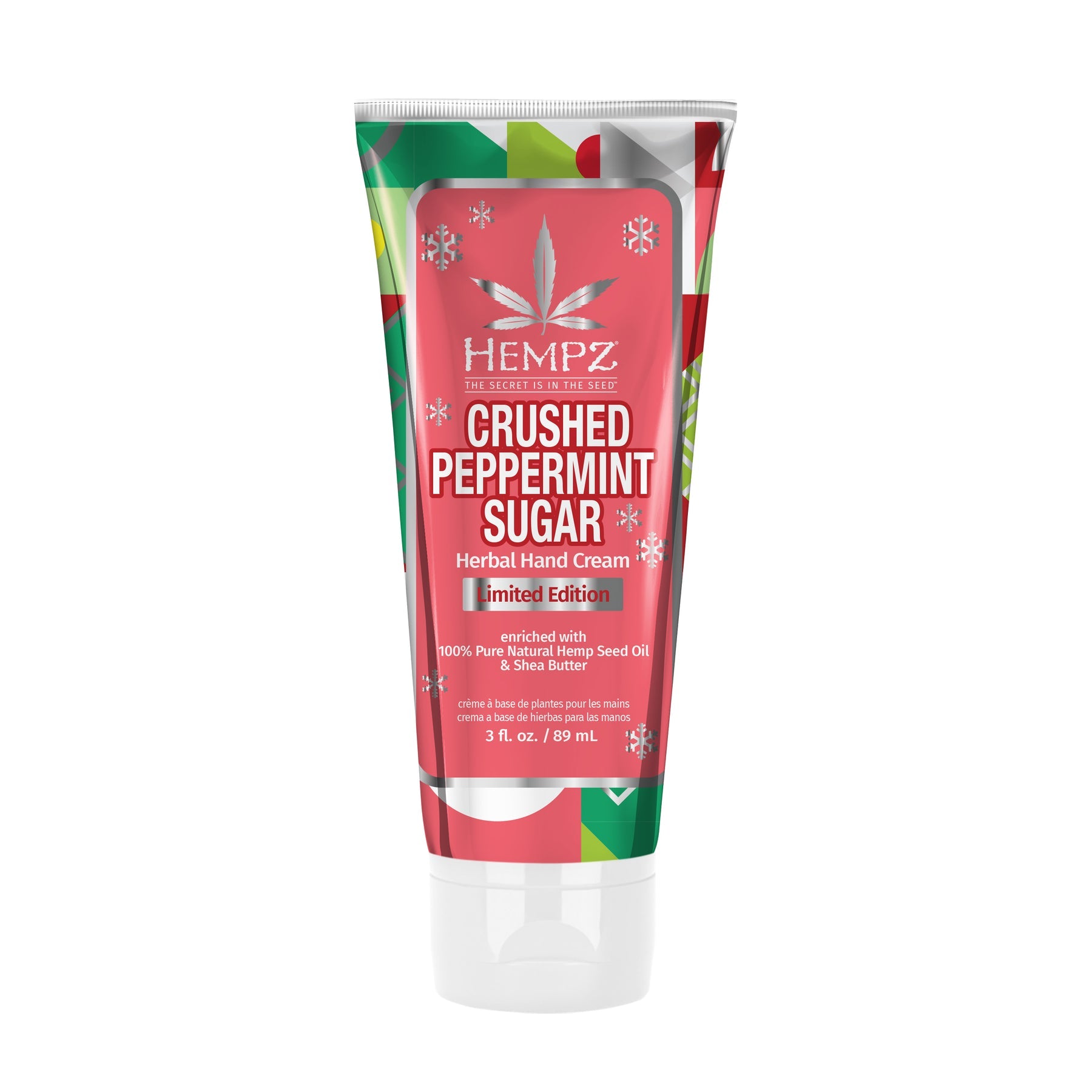 Hempz Crushed Peppermint Sugar Hand Cream 3oz Main image