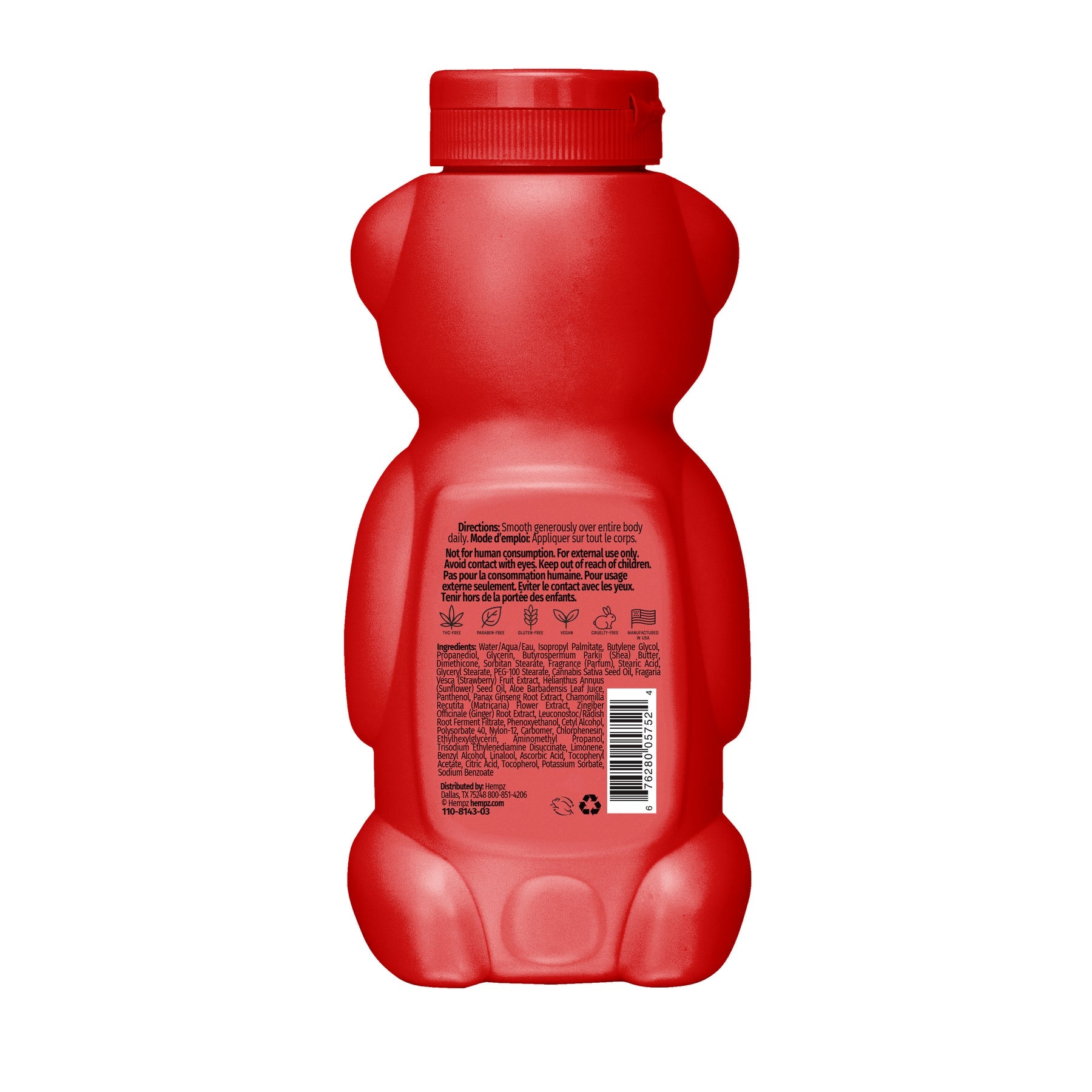 Hempz Straw Beary Moisturizer 11.7oz