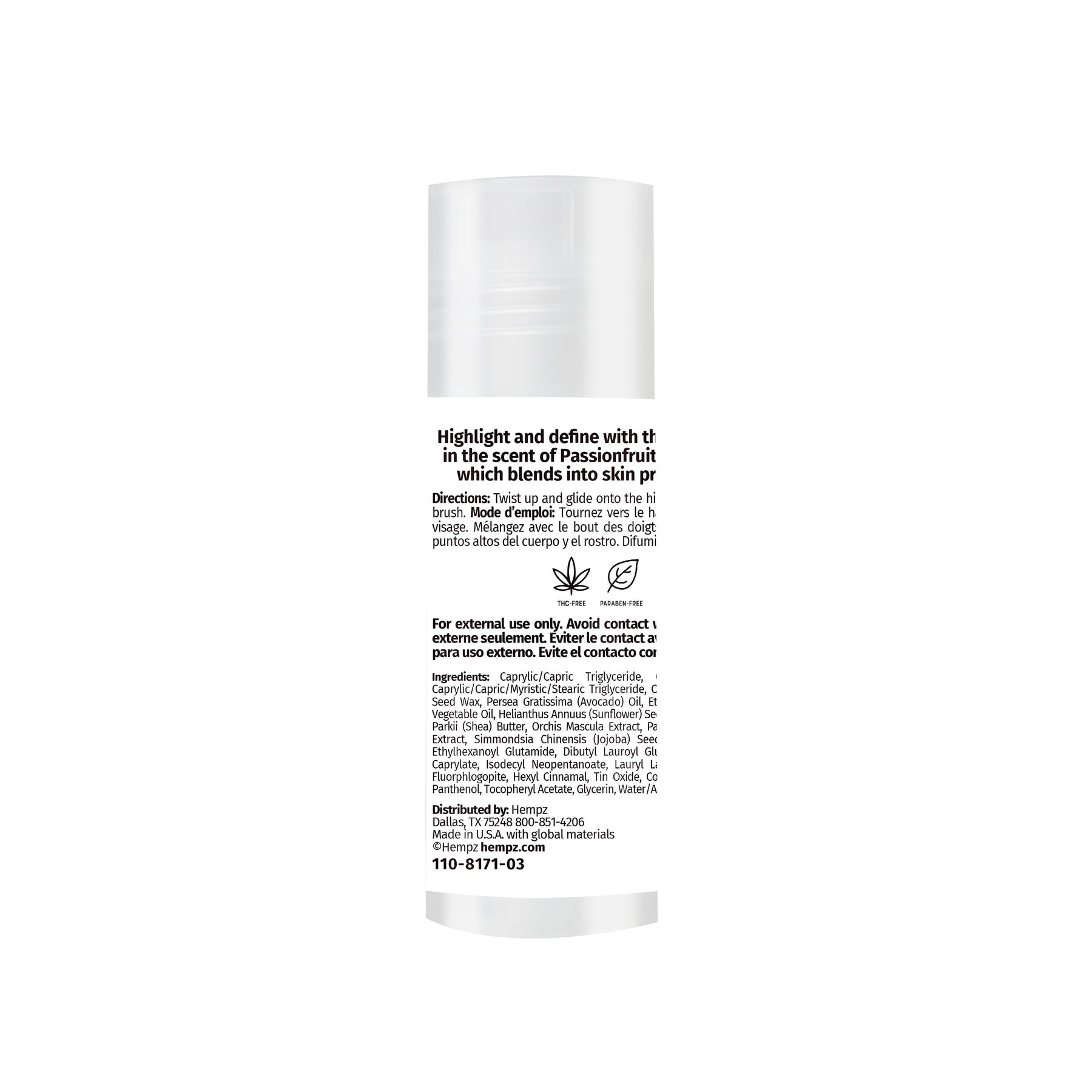 Hempz Star Dust Passionfruit & Wild Orchid Shimmer Stick 1.4oz