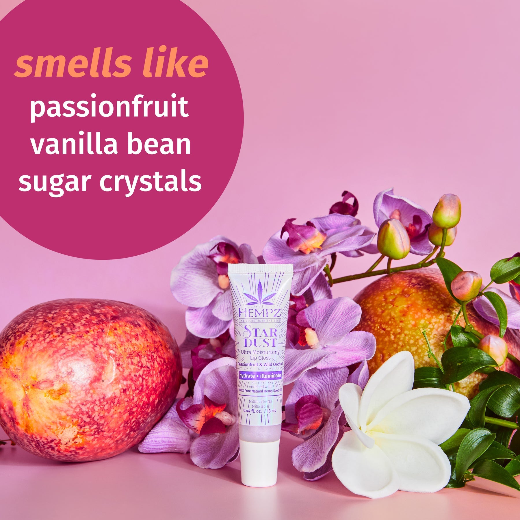 Hempz Star Dust Passionfruit Lip Gloss 0.44oz Secondary image