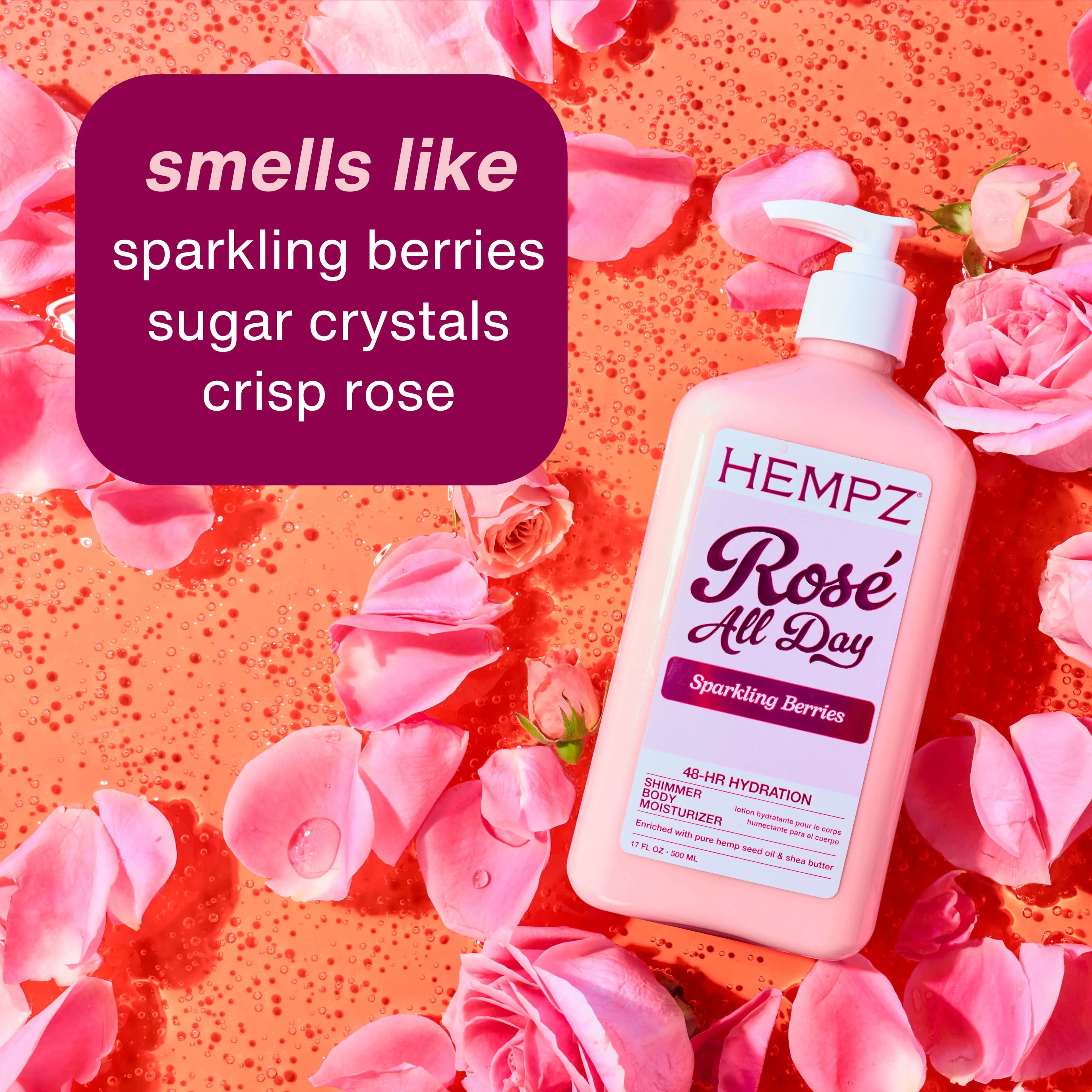 Hempz Rose All Day 17oz