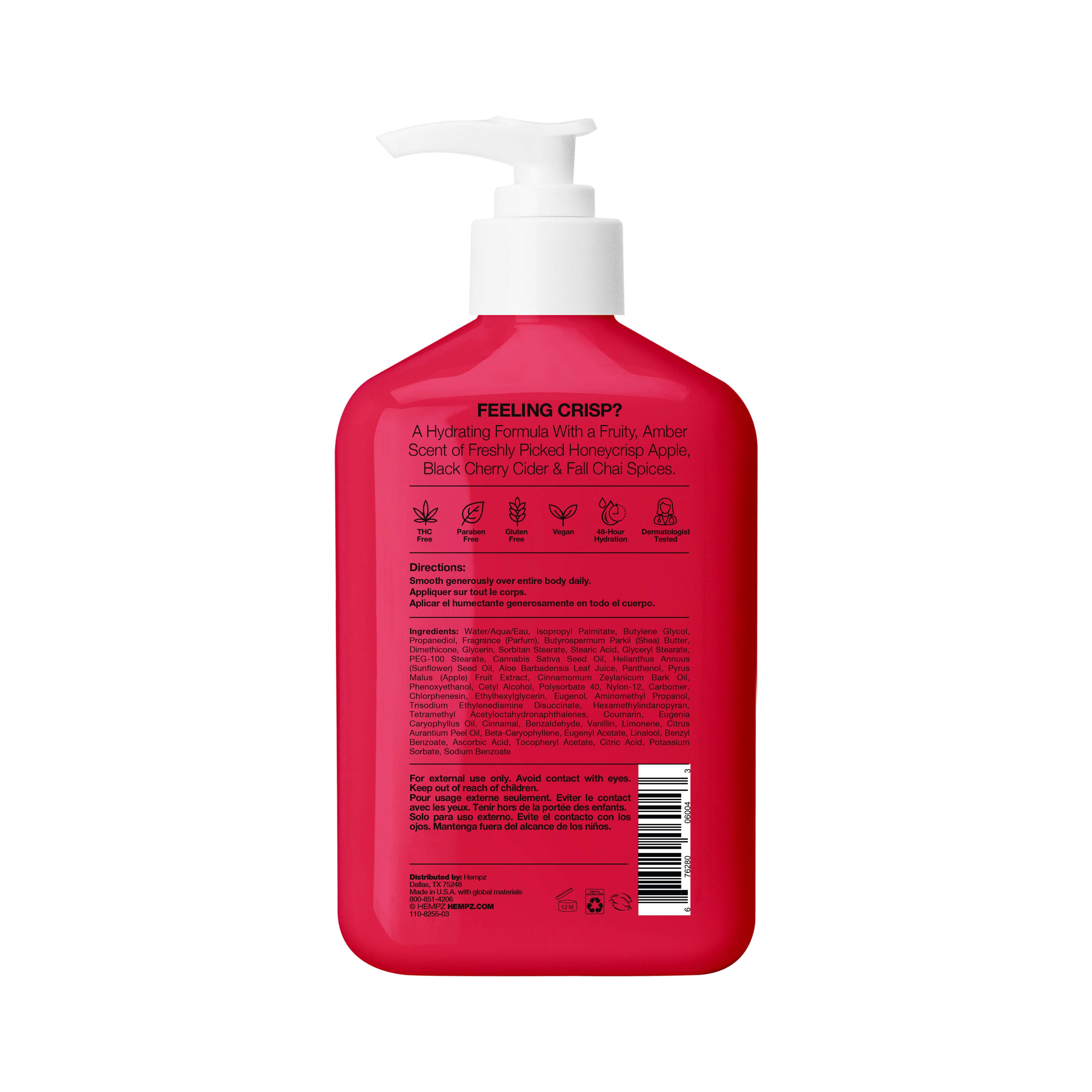 Hempz Honeycrisp Apple & Cherry Chai Moisturizer