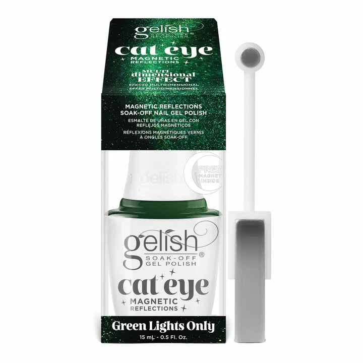 Gelish - Cat Eye Magnetic Reflections - Green Lights Only .5oz