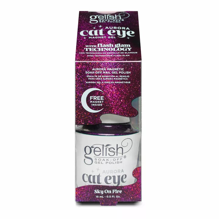 Gelish Aurora Cat Eye Magnet Gel - Sky On Fire .5oz