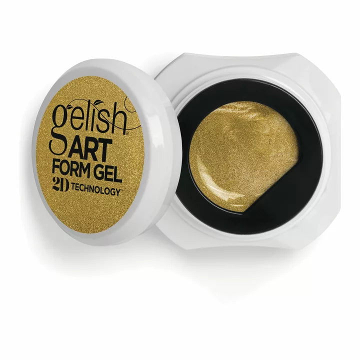 Gelish Art Form Gel - Effects Gold Metallic 5g