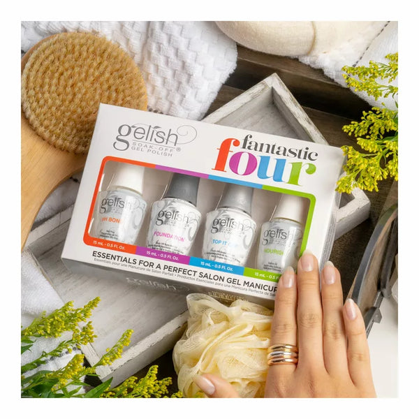 Gelish Fantastic Four (Top+Base+pH Bond+Cuticle Oil)