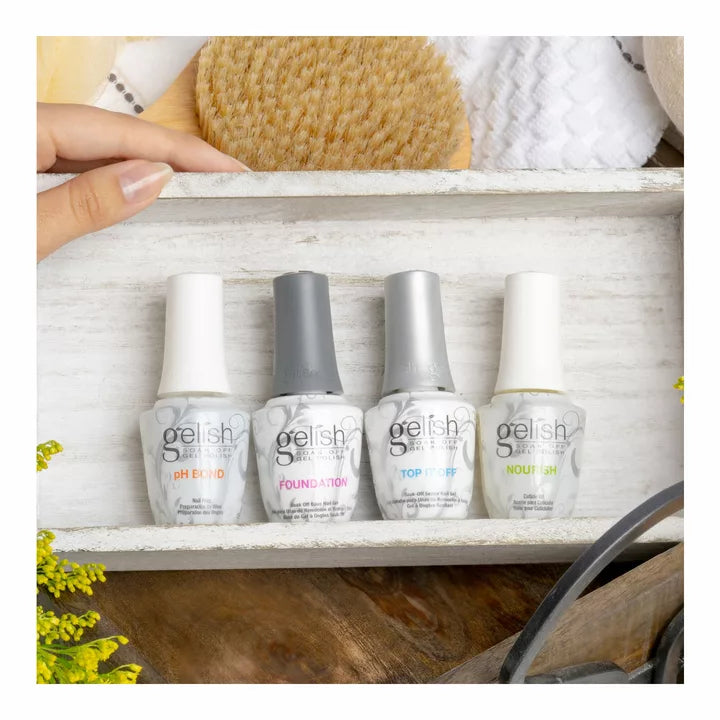 Gelish Fantastic Four (Top+Base+pH Bond+Cuticle Oil)