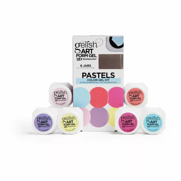 Gelish Art Form Gel - Pastel Color Gel Kit 6pk