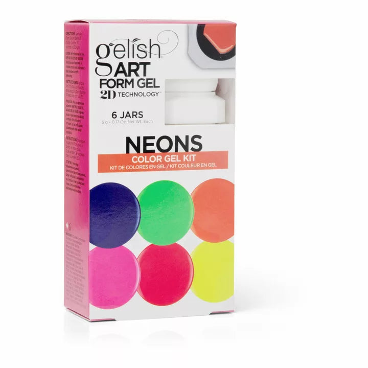 Gelish Art Form Gel - Neon Color Gel Kit 6pk