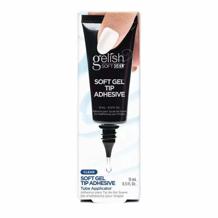 Gelish Soft Gel Tip Adhesive Clear 0.5oz Tube