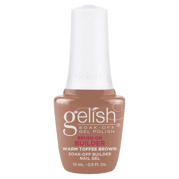 Gelish Brush On Builder Gel .5oz - Warm Toffee Brown Main image