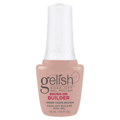 Gelish Brush On Builder Gel .5oz - Sheer Taupe Brown