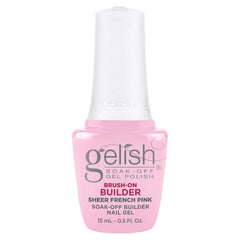 Gelish Brush On Builder Gel .5oz - Sheer French Pink
